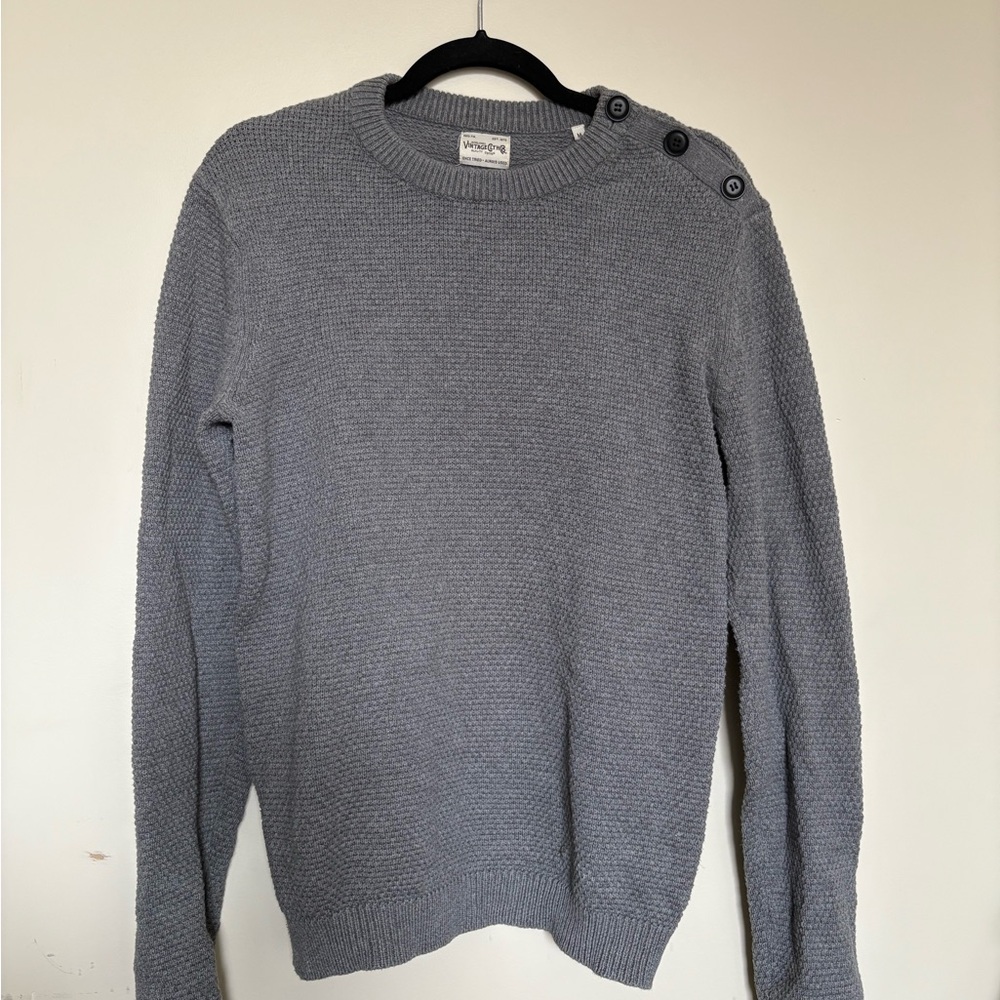 Men's Gray Knit Sweater
